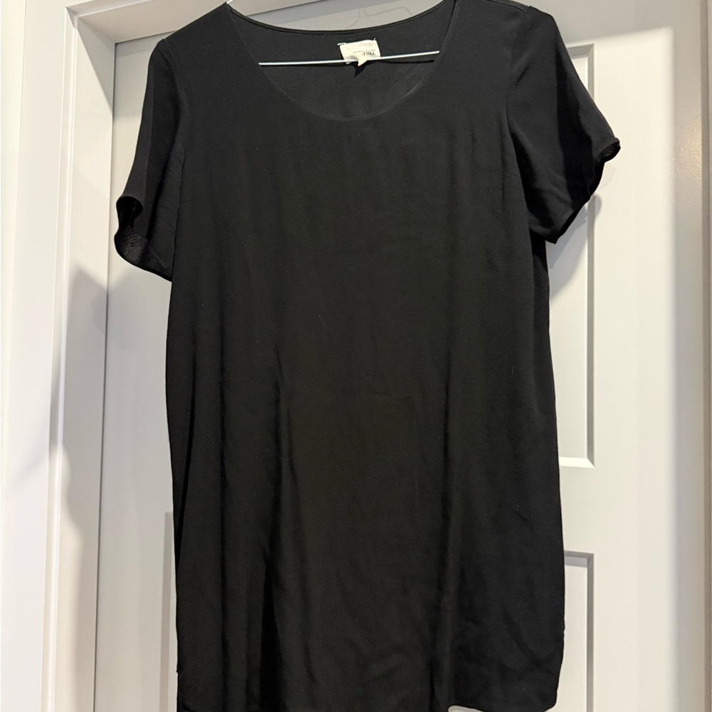 Wilfred Black Short Sleeve T-shirt Dress
